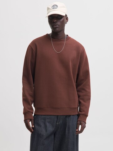 Bluză de molton 'JJEBradley' de la JACK & JONES pe maro: față