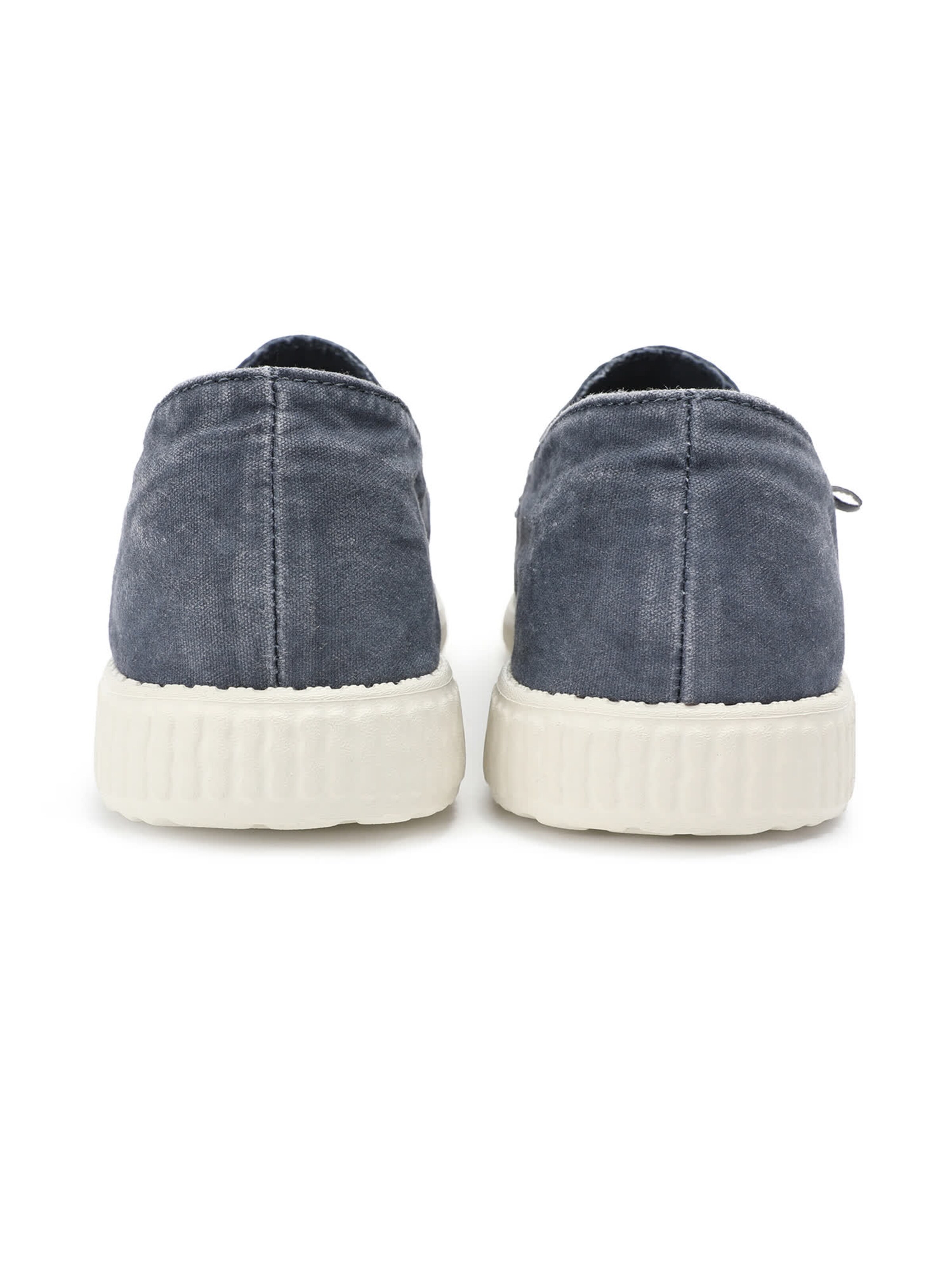 Walk In Pitas Moccasin ' 150 SLIP ON WASHED ' in Grey: back