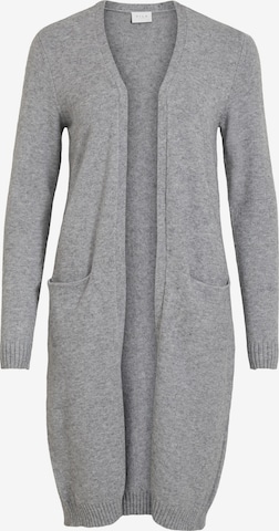 VILA Knitted Coat 'Ril' in Grey: front