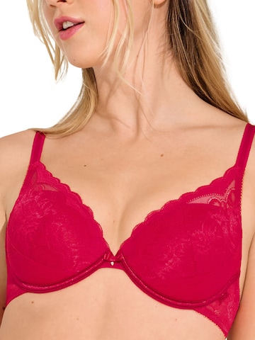 Lisca Push-up BH 'Evelyn'‌‌‌‌‌‌‌‌ in Rot