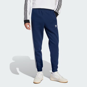 Effilé Pantalon 'Adicolor' ADIDAS ORIGINALS en bleu : devant