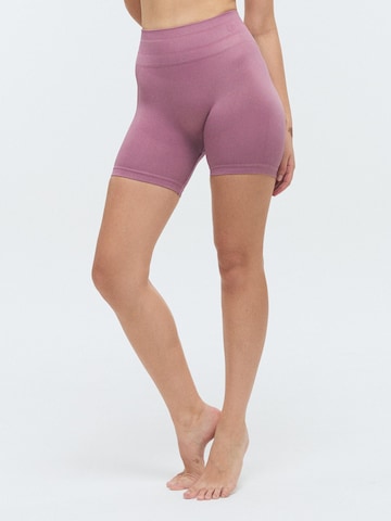 DRILLS Apparel Skinny Leggings 'XFUNCTION Scrunch Shorts' in Lila