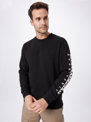 NAPAPIJRI Sweatshirt 'BADAS' in Black: front