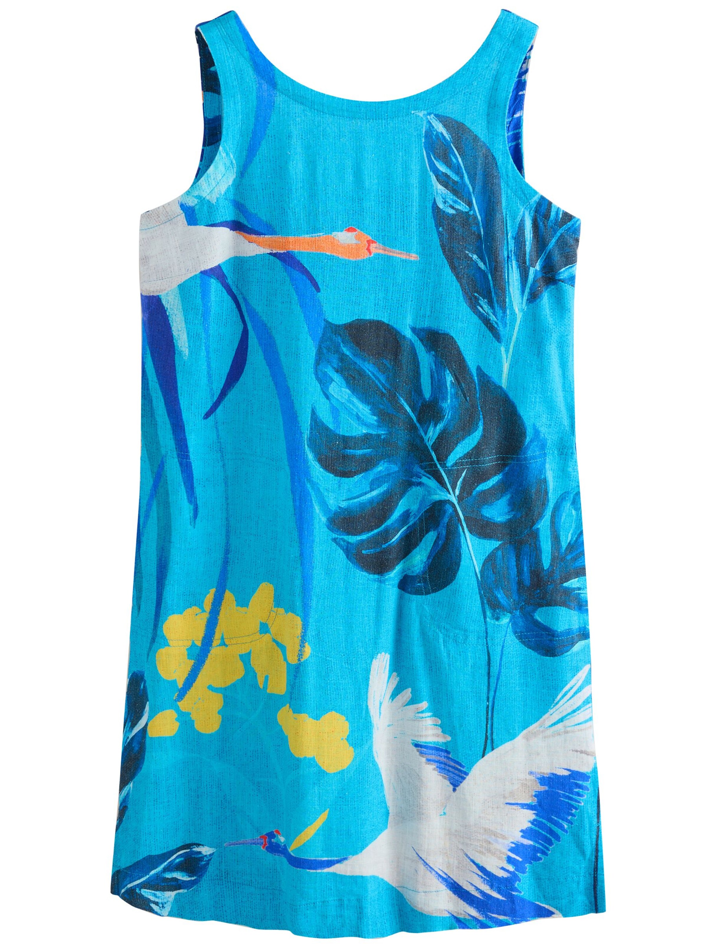 Next Vestido 'Kew' em azul / azure / amarelo / branco, Vista do artigo