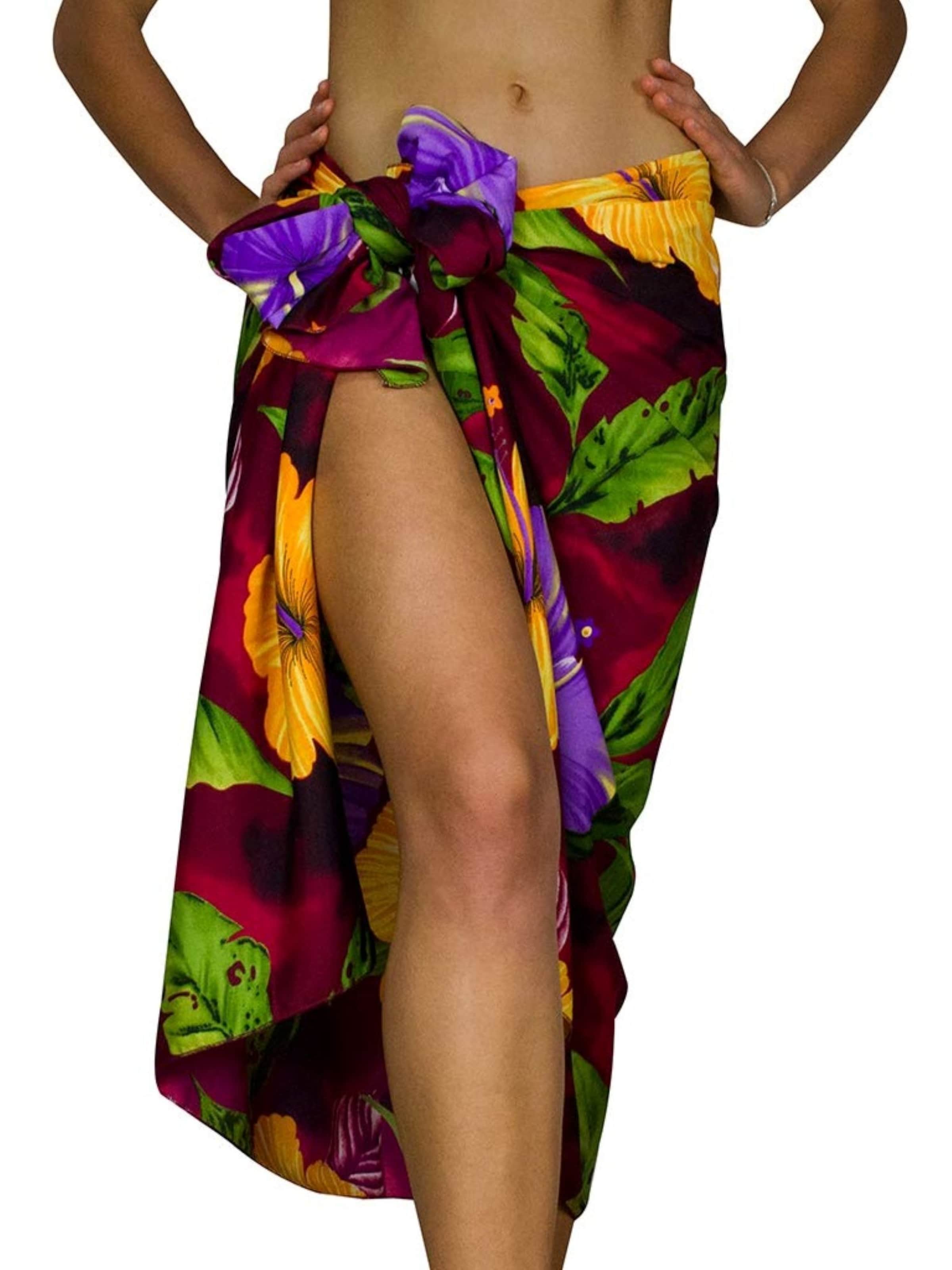 King Kameha Beach Towel 'Big Flower' in Red