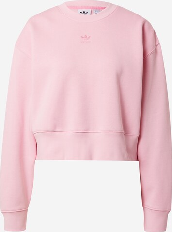 ADIDAS ORIGINALS Sweatshirt 'Adicolor Essentials' in Pink: predná strana