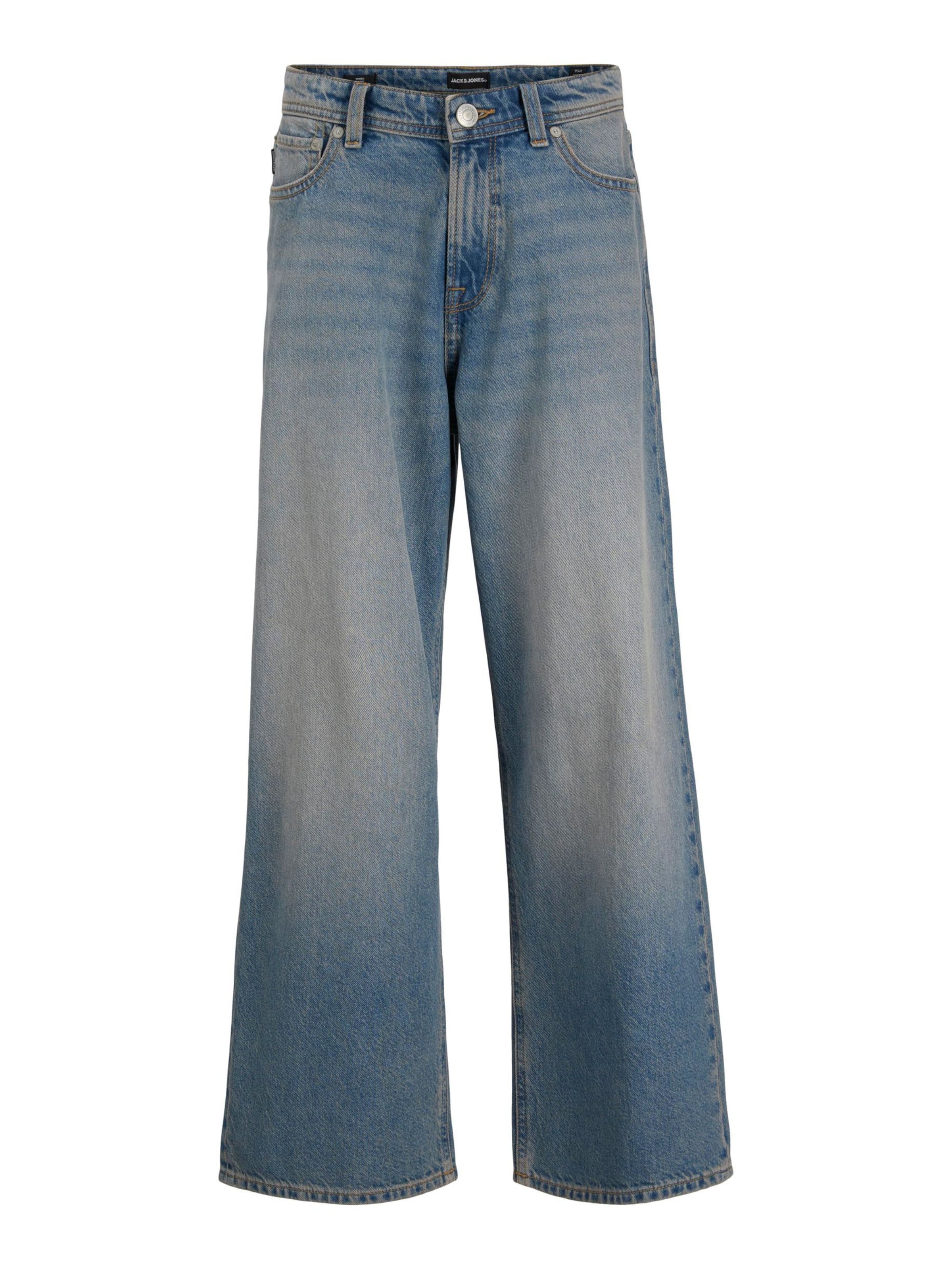 Jack & Jones Junior Wide Leg Jeans 'JJIDave JJOriginal' i blå: forside