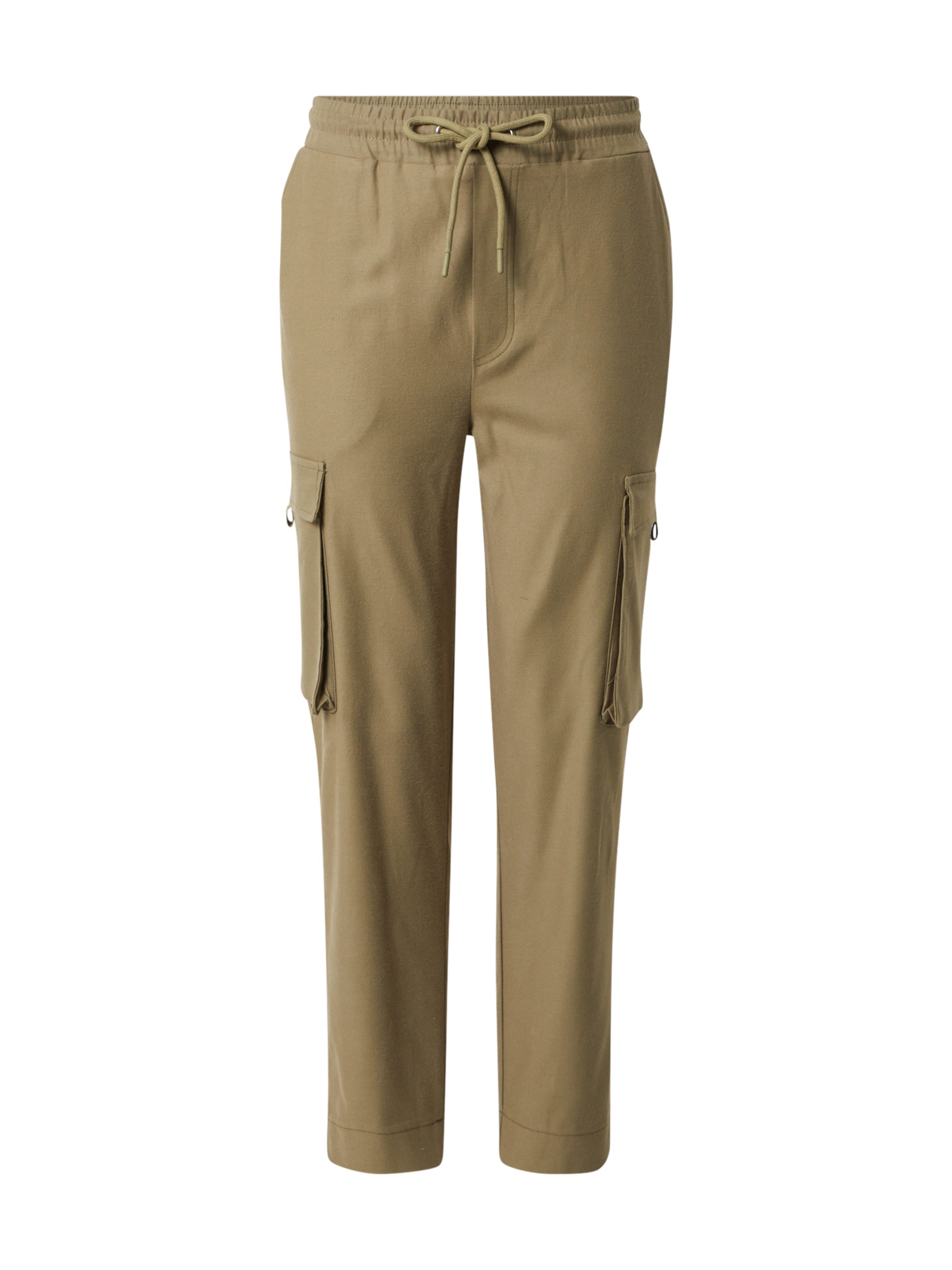 ABOUT YOU x Rewinside Tapered Cargobukser 'Jakob' i grøn: forside