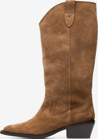 Bianco Cowboy Boots 'MONA ' in Brown: front