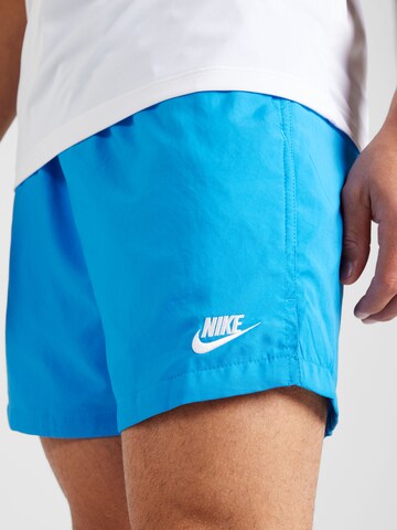 Nike Sportswear Regularen Funkcionalne hlače | modra barva