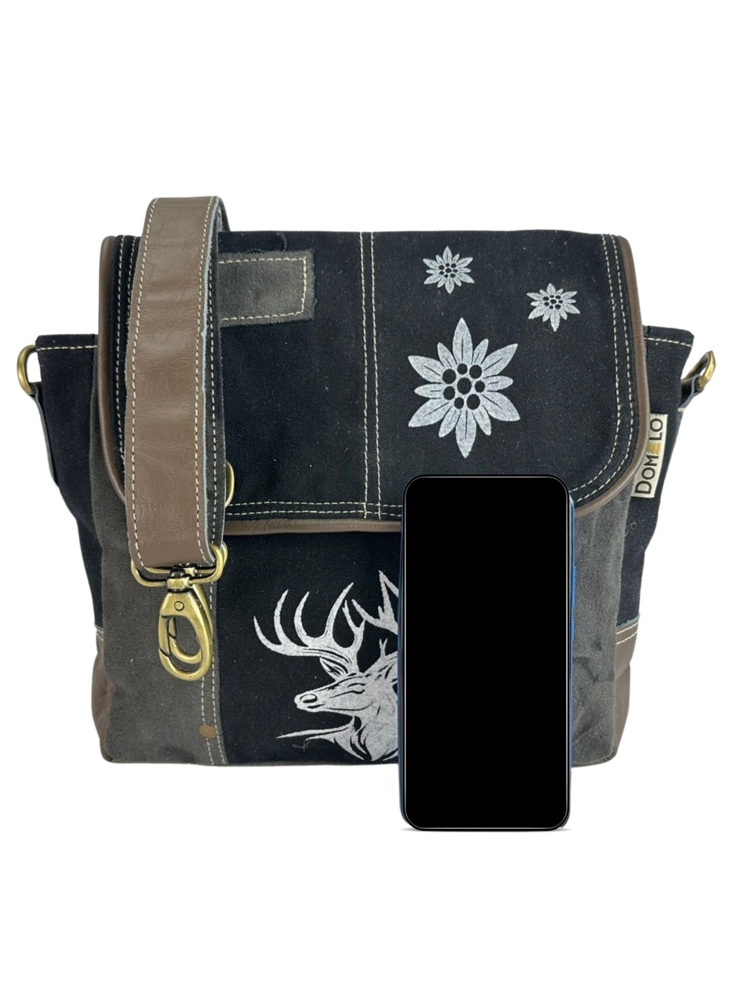 DOMELO Umhängetasche 'Domelo'‌‌‌‌‌‌‌ in Schwarz