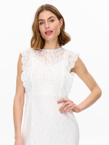 ONLY - Vestido de gala 'New Karo' en blanco