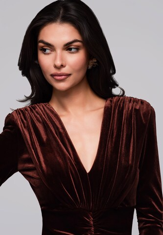 Robe de soirée Ombre en marron