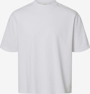 SELECTED T-Shirt 'SLHASPEN' in Weiß: Vorderseite