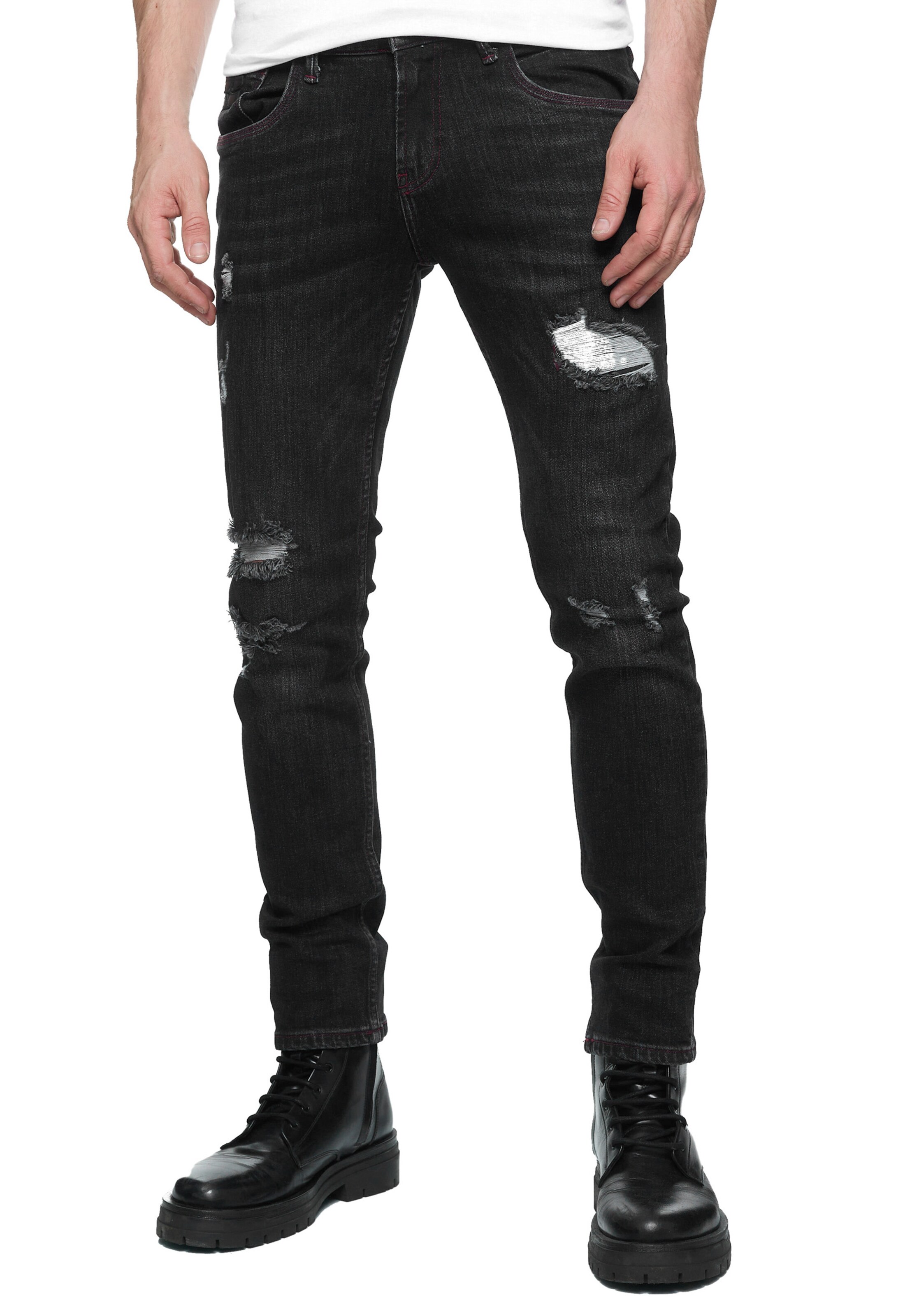 Rusty Neal Regular Jeanshose 'TORI' in Schwarz: Vorderseite