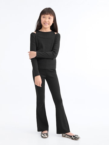 MANGO KIDS Shirt in Zwart: voorkant