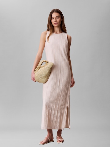 Calvin Klein Dress in Beige: front