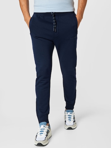 TOM TAILOR DENIM Tapered Pants in Blue: front