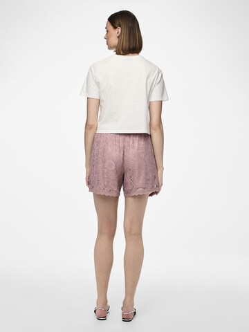PIECES regular Bukser 'PCOlline' i pink