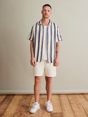 DAN FOX APPAREL Regular Fit Hemd 'Anthony' in Blau