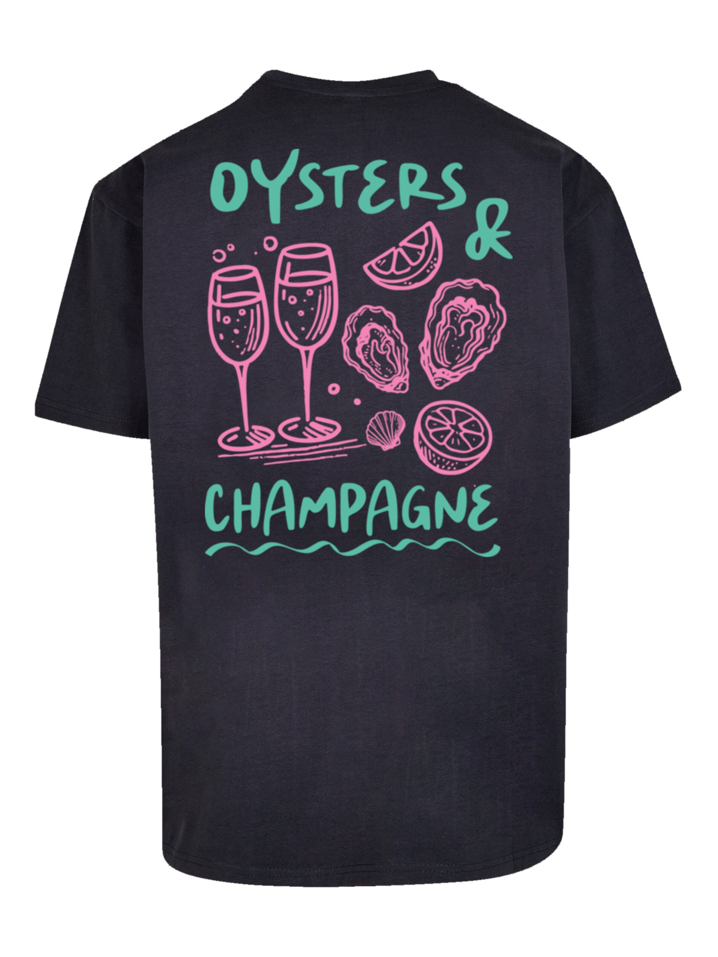 F4NT4STIC Shirt 'Oysters And Champagne' in Black