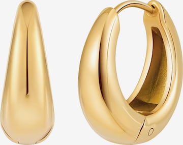 GOOD.designs Creolen 'Chunky', allergikerfreundlich in Gold: Vorderseite