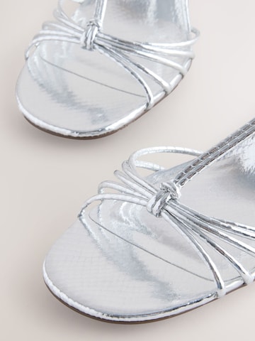 Next - Sandalias con hebilla 'Forever Comfort®' en plata
