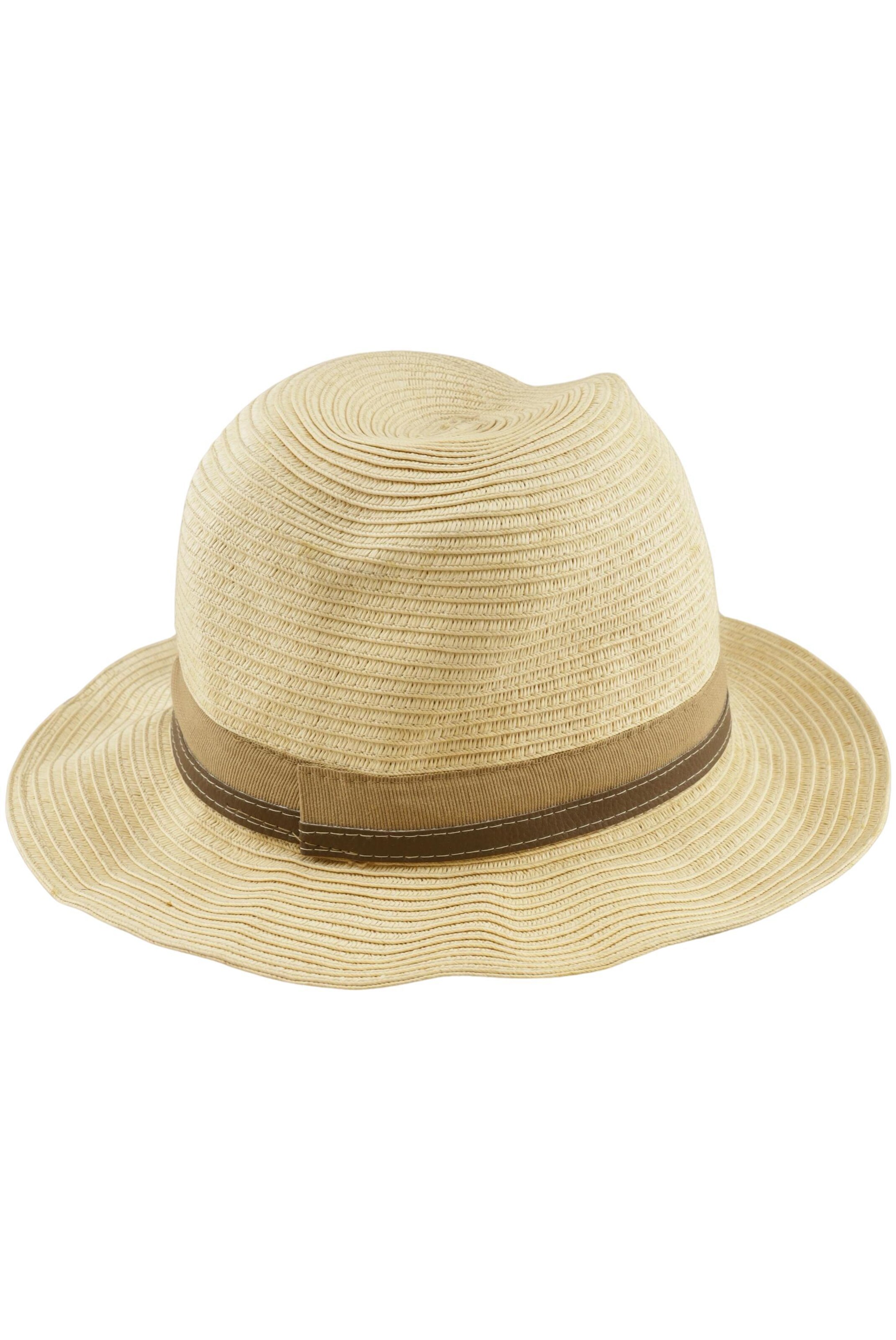 bugatti Hat & Cap in 58 in Beige: front