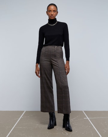 Scalpers Wide leg Broek in Bruin