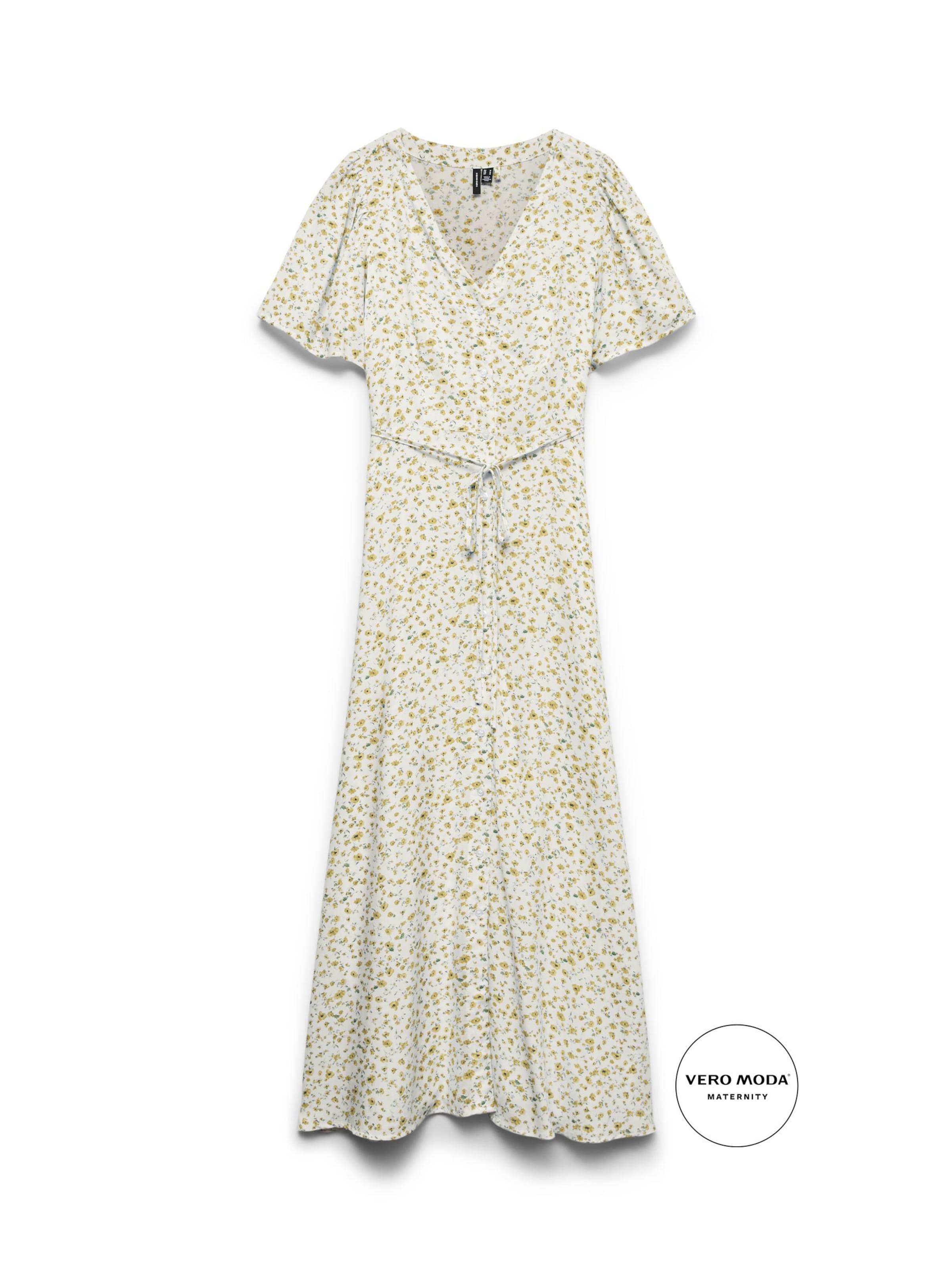 Robe 'VMMALBA' Vero Moda Maternity en beige : devant