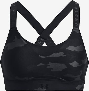 UNDER ARMOUR Sports Bra in Grey: front