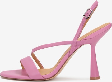 Kazar Studio Remienkové sandále - ružová: predná strana