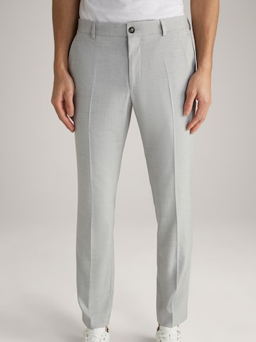Coupe slim Pantalon à plis 'Hank' JOOP! en gris