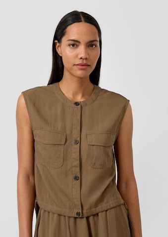 Gilet s.Oliver en marron : devant