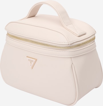 GUESS Kulturtasche 'BEAUTY' in Beige