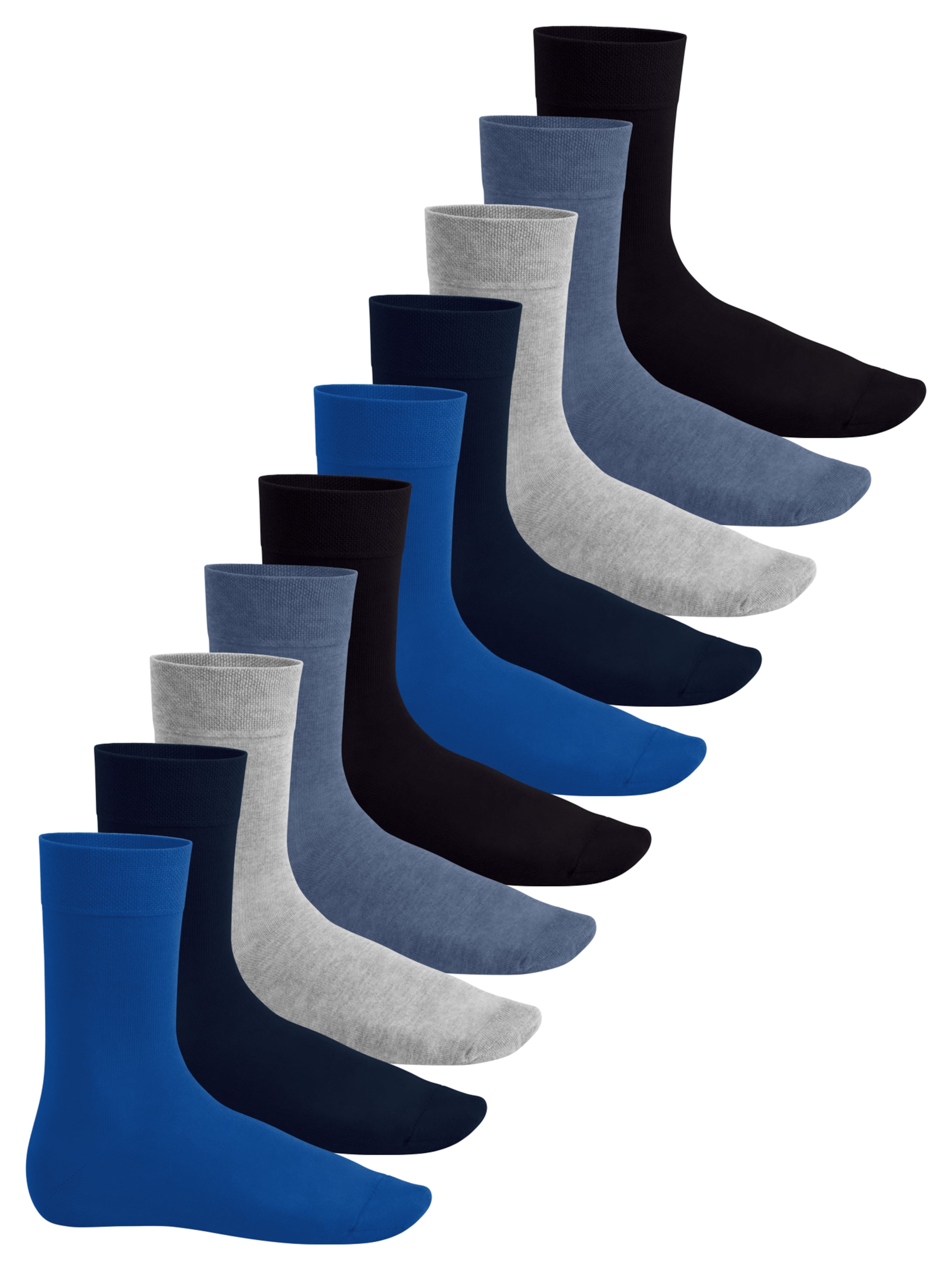 footstar Socken 'EVERYDAY!'‌‌‌‌ in Blau: Vorderseite