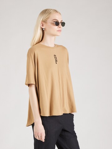 Maloja T-Shirt 'Wildensee' in Beige: predná strana