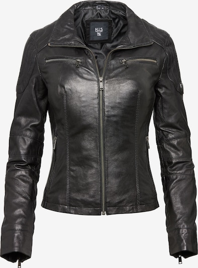 H.I.S Lederjacke in schwarz, Produktansicht