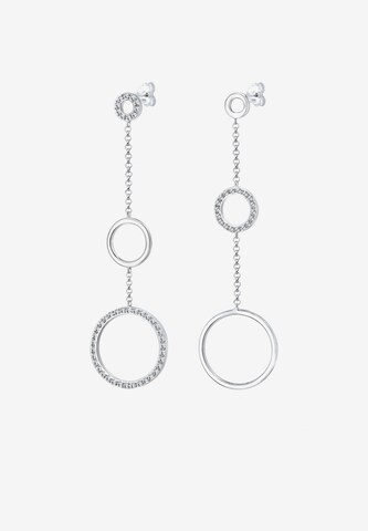 ELLI PREMIUM Earrings 'Kreis' in Silver