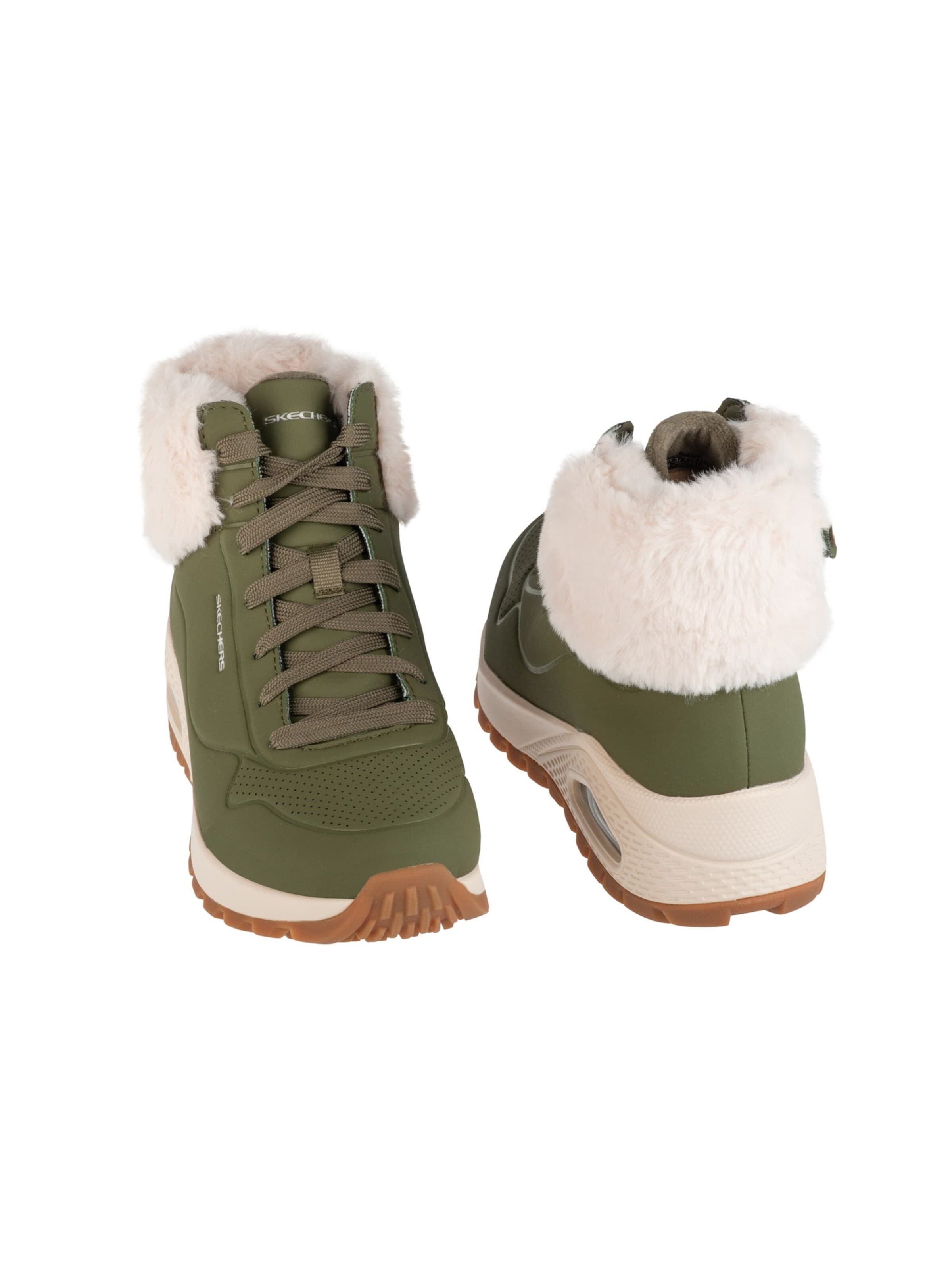 SKECHERS Lace-up bootie 'Uno Rugged - Fall Air' in Green