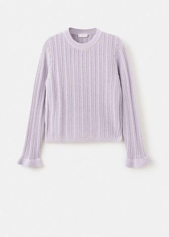 MANGO TEEN Sweater 'Lucky' in Purple
