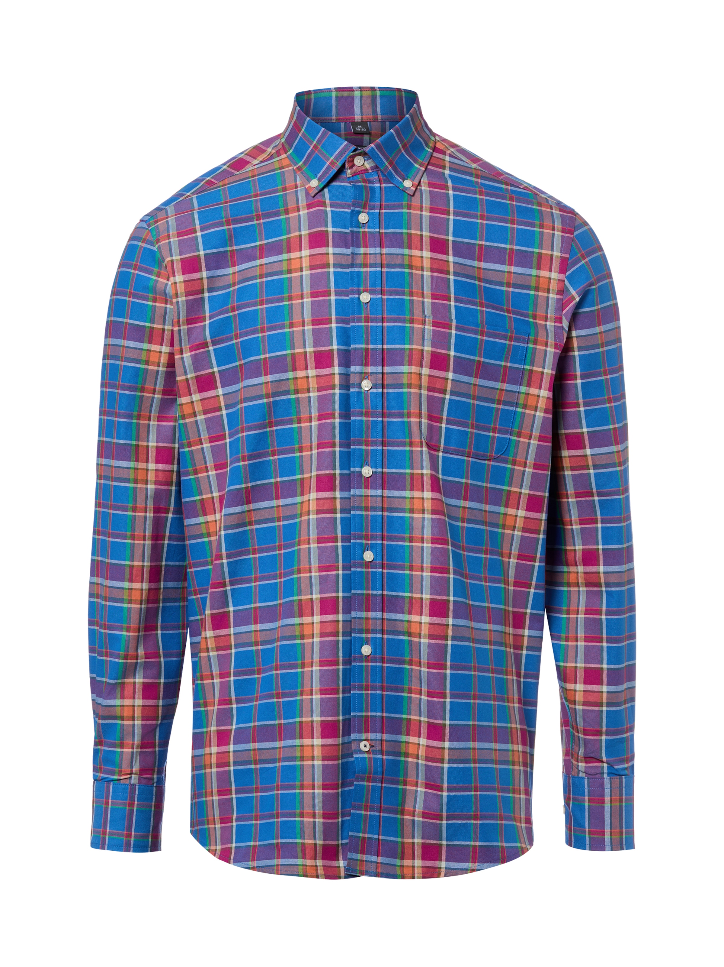 Nils Sundström Button Up Shirt in Blue: front