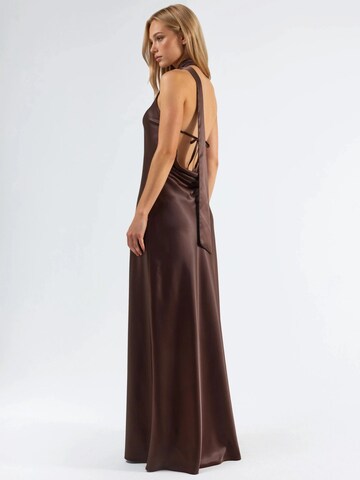 Hiccup Evening Dress in Brown