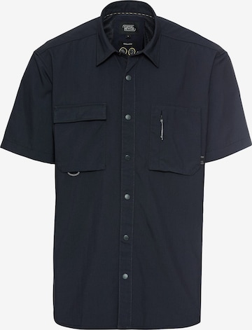 CAMEL ACTIVE Kurzarmhemd mit Cooling Effekt in Blau: Vorderseite