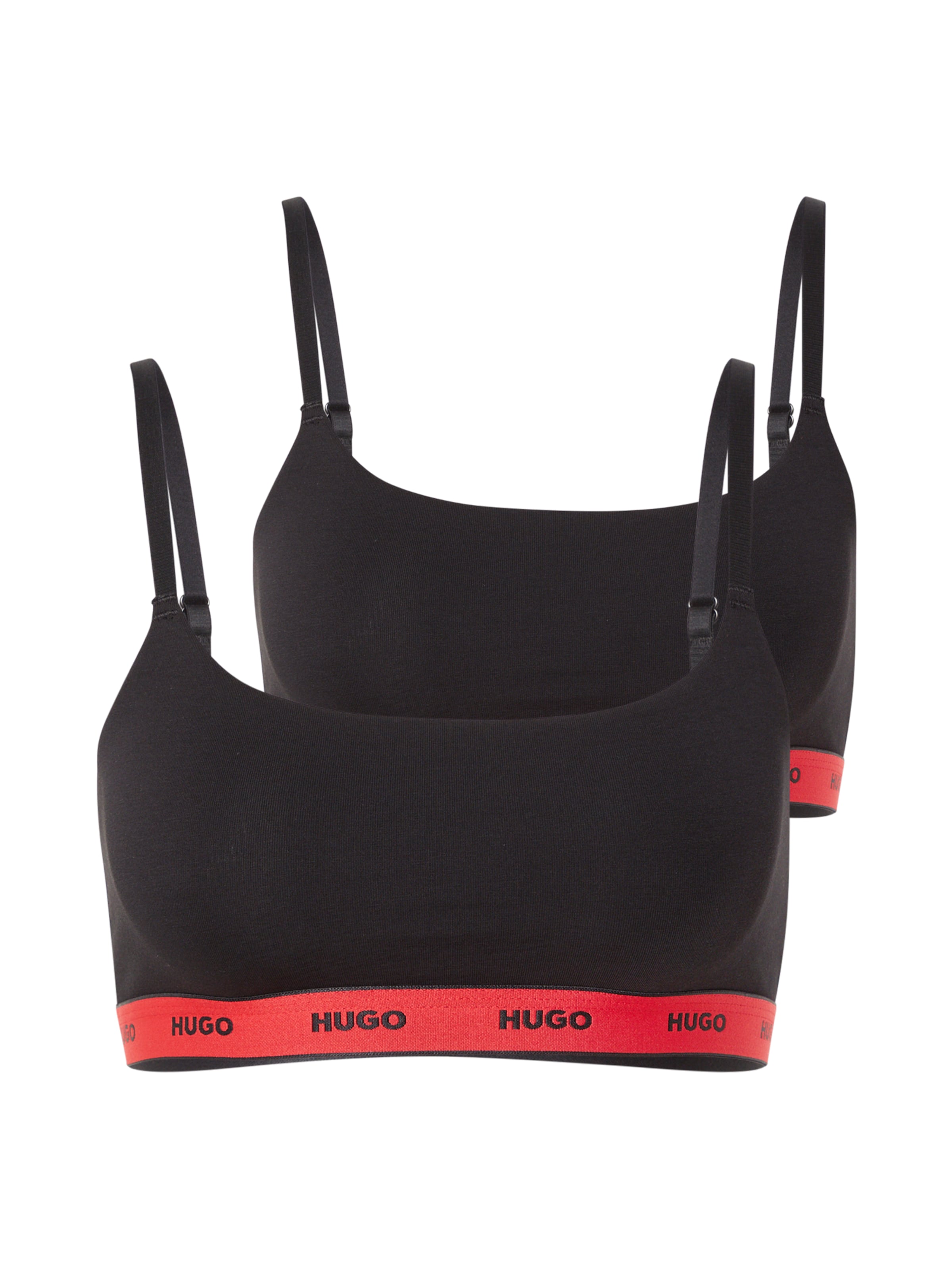 HUGO Korzetová Podprsenka – černá: přední strana