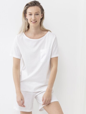 Mey Pajama Shirt in White: front