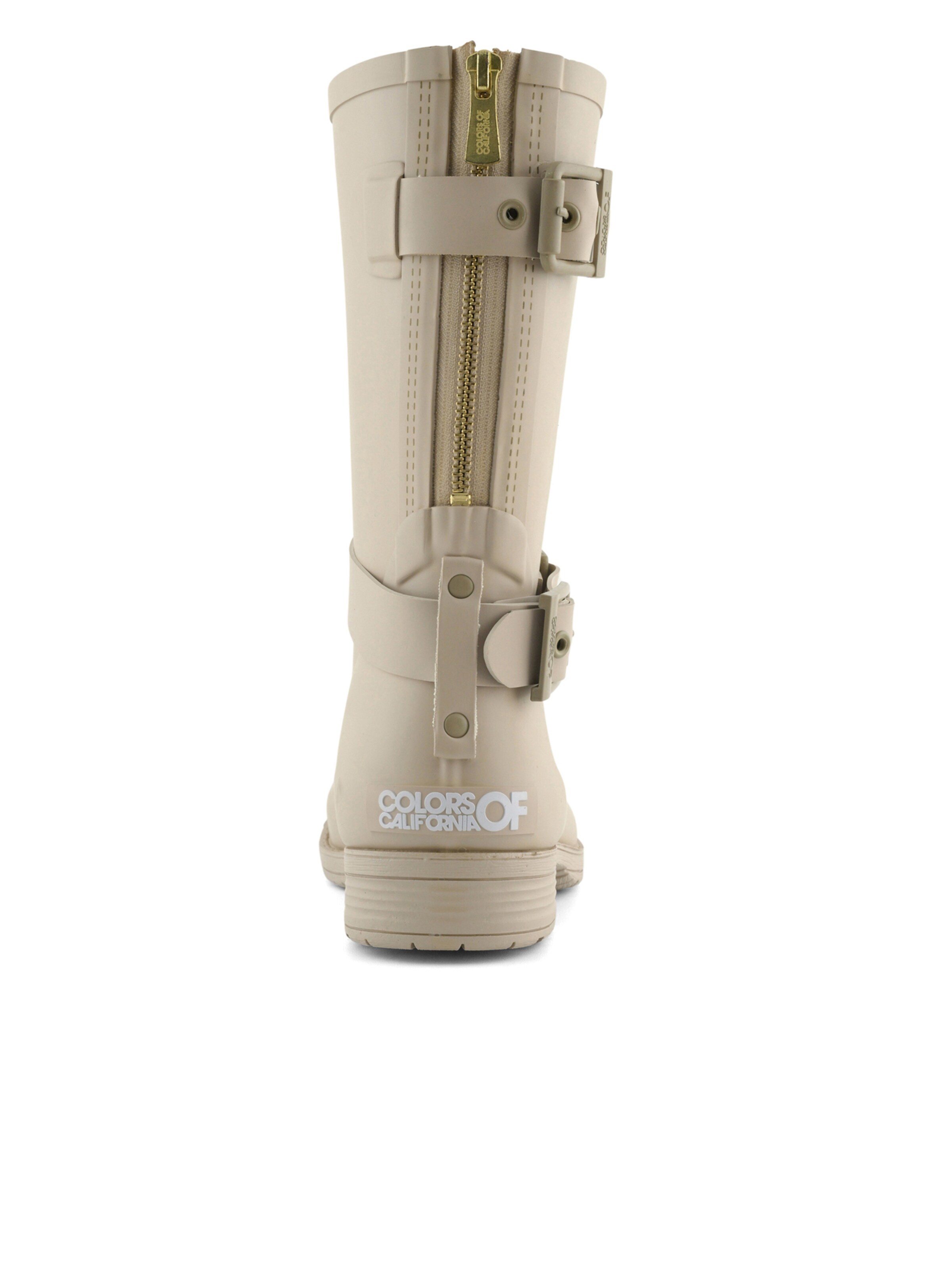 Stivale di gomma 'Wellies' di COLORS OF CALIFORNIA in bianco: dietro