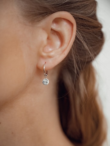 Hey Happiness Ohrringe 'Evil Eye'‌‌‌‌‌‌‌ in Silber