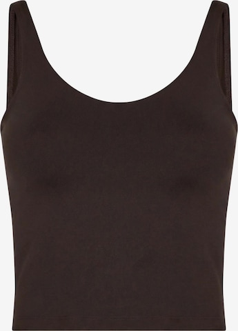 Haut de sport 'Sculpting Top' YO-GAYA en marron : devant
