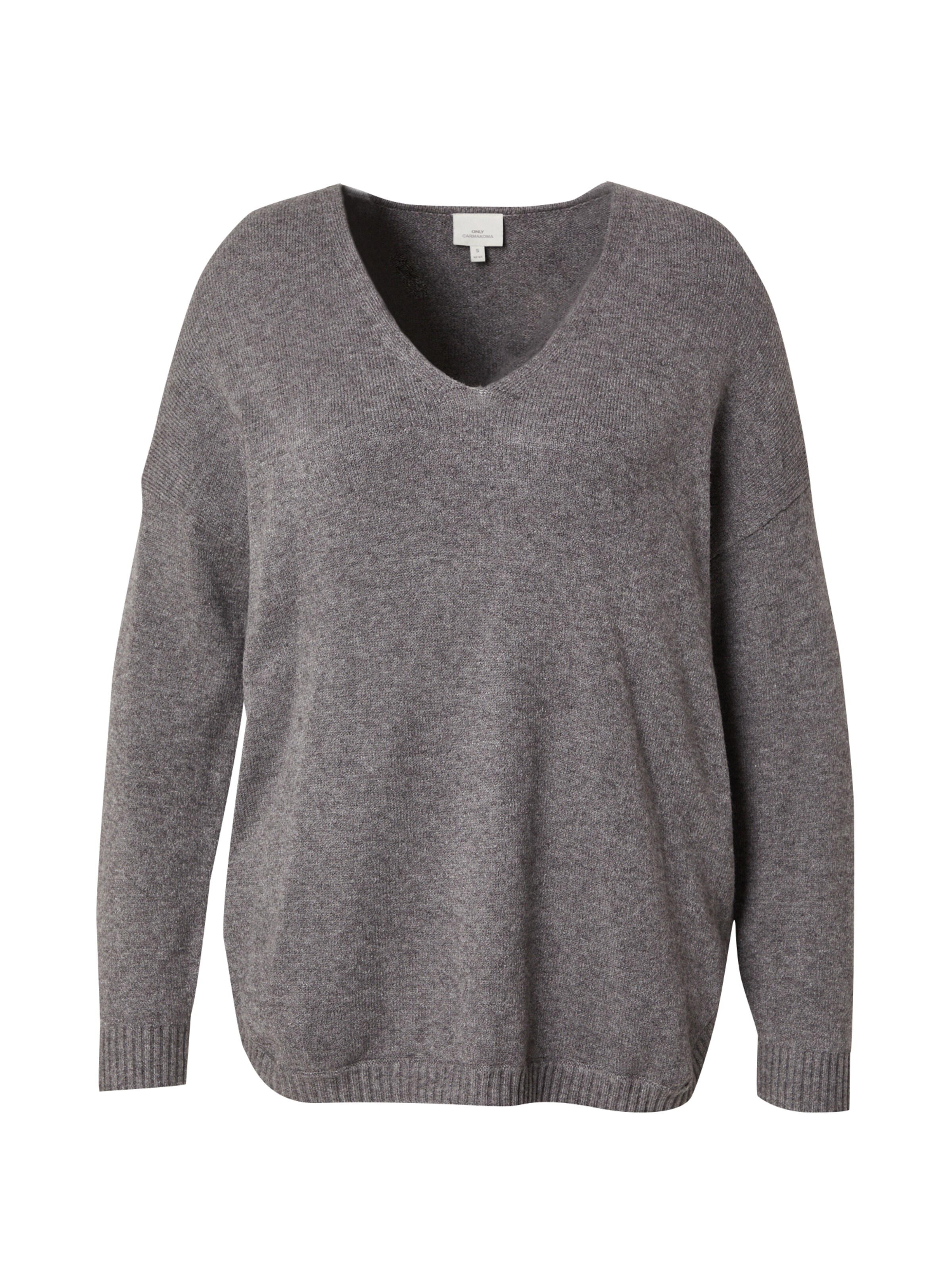 ONLY Carmakoma Sweater 'CARMARGARETA' in Grey: front